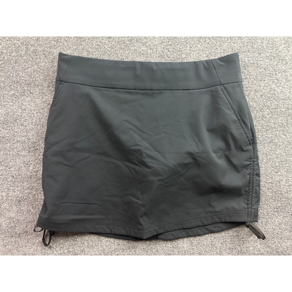 Columbia Skort Women Large Black Performance Hiking Golf Activewear AK8742